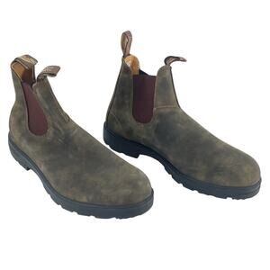 Blundstone Brown Leather Chelsea Boots Men's Size 11 Preowned
